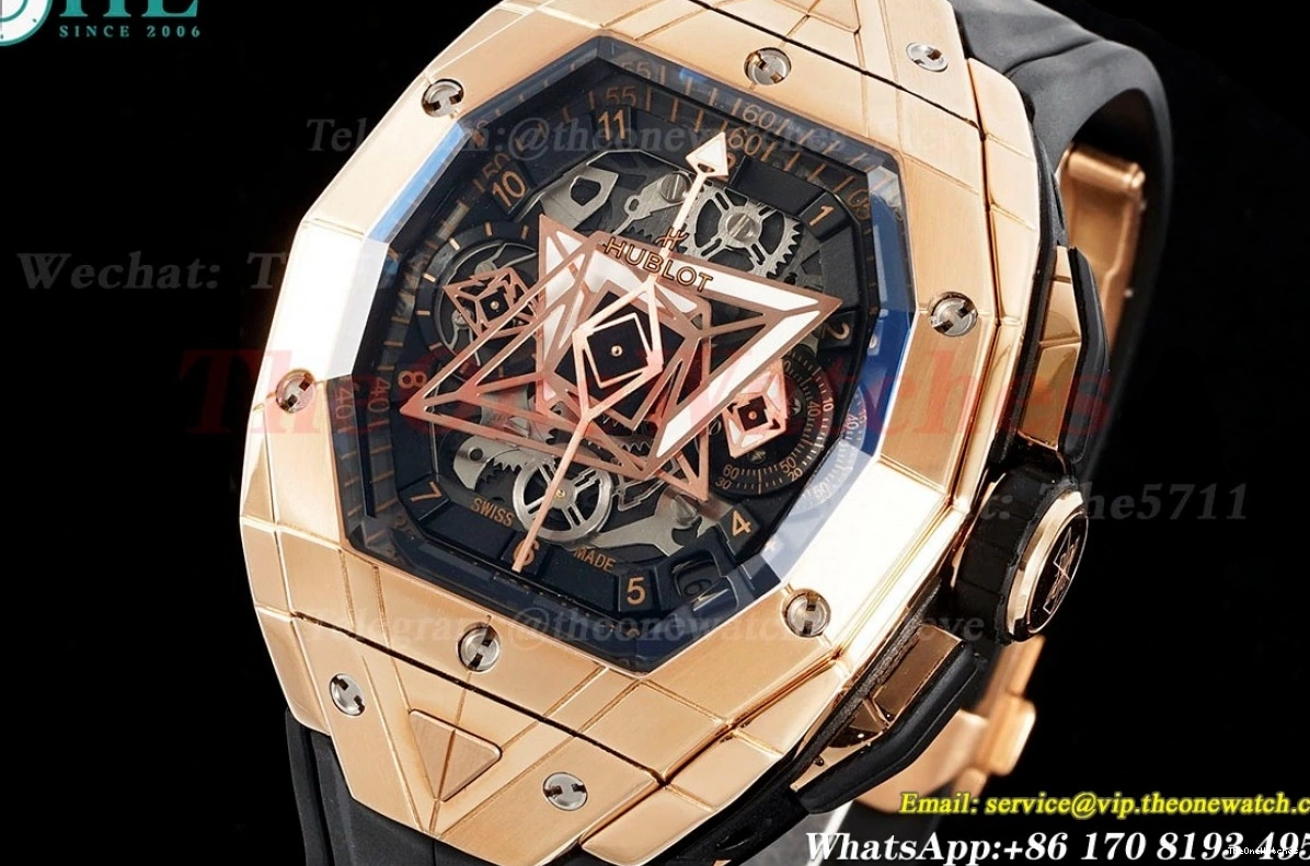 Big HUB4700 Bang RG BLSF Of Spirit Dial RU 42mm Skeleton 0127